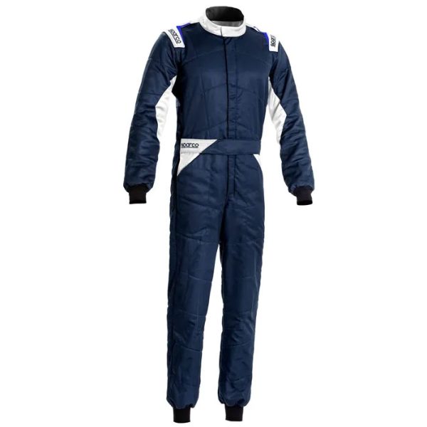 SPARCO SPRINT 2021 2 LAYER RACE SUIT FIA/SFI - NAVY/WHITE