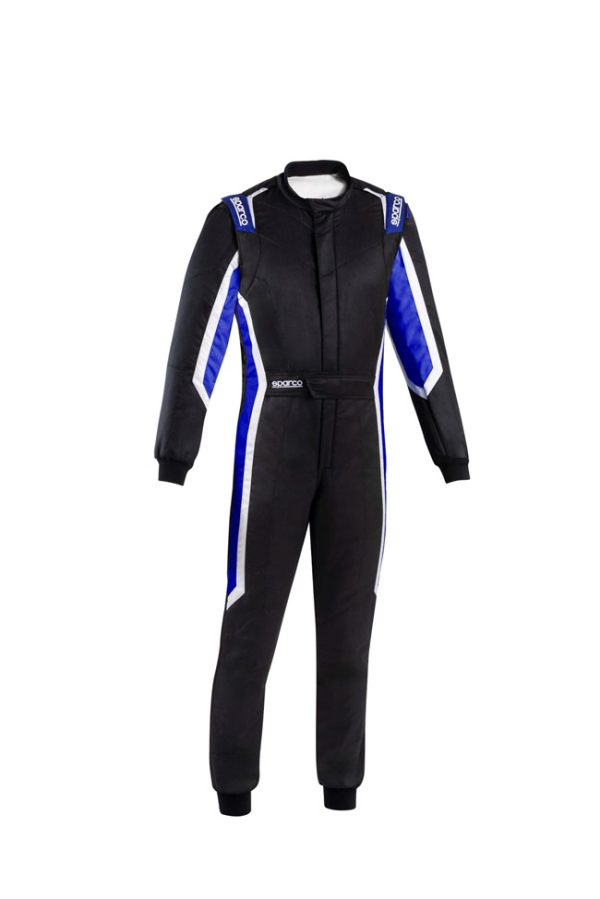 SPARCO SPRINT PRO 2025 2 LAYER RACE SUIT FIA/SFI - BLACK/BLUE
